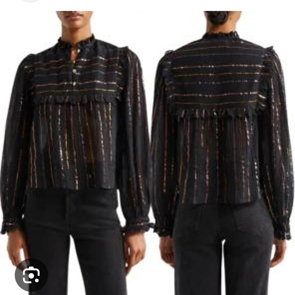 Farm rio Metallic blouse